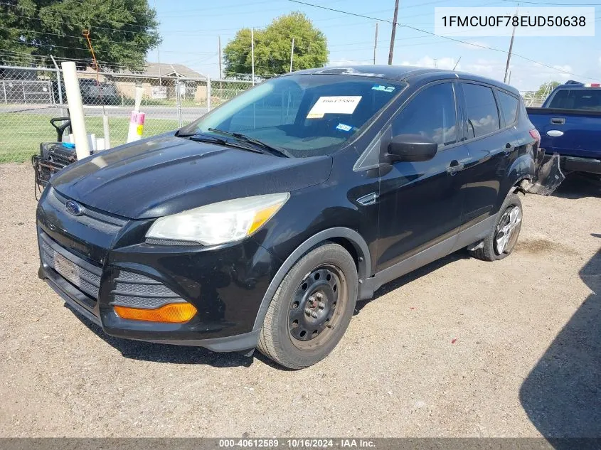 2014 Ford Escape S VIN: 1FMCU0F78EUD50638 Lot: 40612589