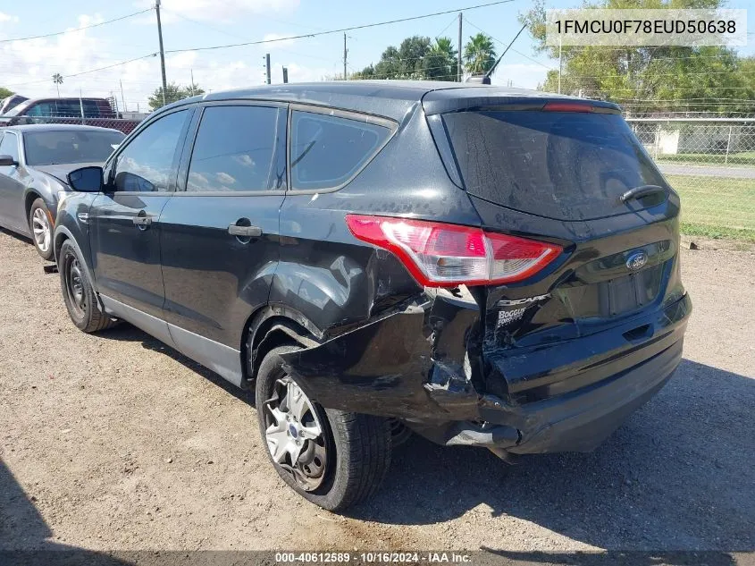 2014 Ford Escape S VIN: 1FMCU0F78EUD50638 Lot: 40612589