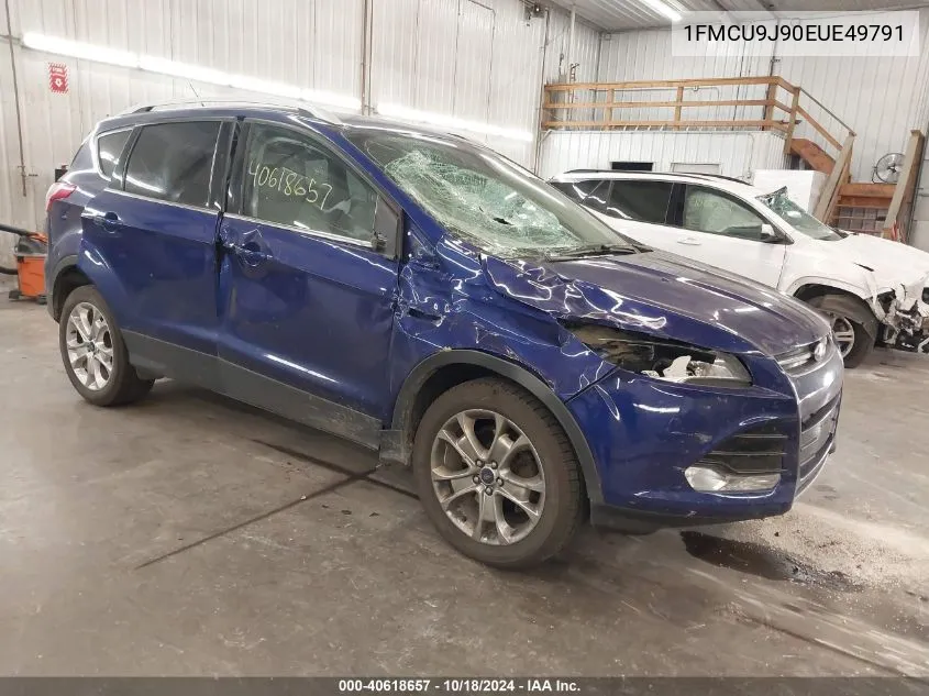 2014 Ford Escape Titanium VIN: 1FMCU9J90EUE49791 Lot: 40618657