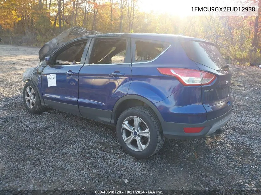 2014 Ford Escape Se VIN: 1FMCU9GX2EUD12938 Lot: 40618728