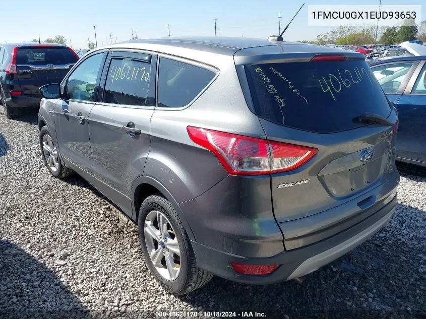 2014 Ford Escape Se VIN: 1FMCU0GX1EUD93653 Lot: 40621170