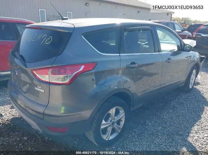 2014 Ford Escape Se VIN: 1FMCU0GX1EUD93653 Lot: 40621170