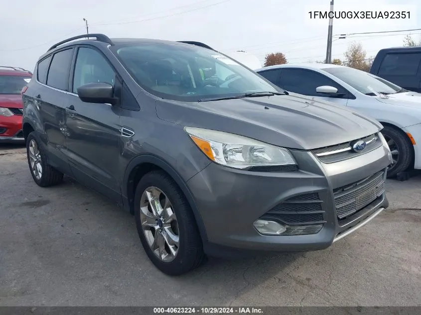 1FMCU0GX3EUA92351 2014 Ford Escape Se