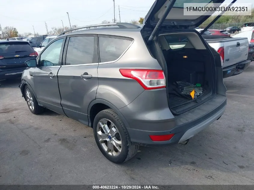 1FMCU0GX3EUA92351 2014 Ford Escape Se