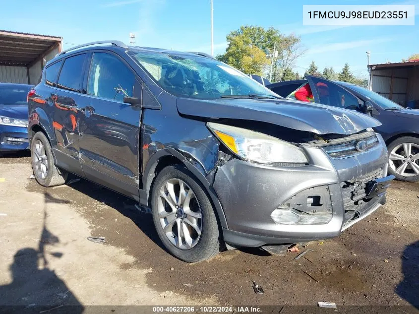 2014 Ford Escape Titanium VIN: 1FMCU9J98EUD23551 Lot: 40627206