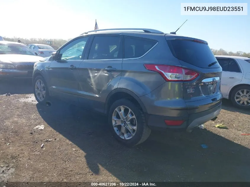 2014 Ford Escape Titanium VIN: 1FMCU9J98EUD23551 Lot: 40627206