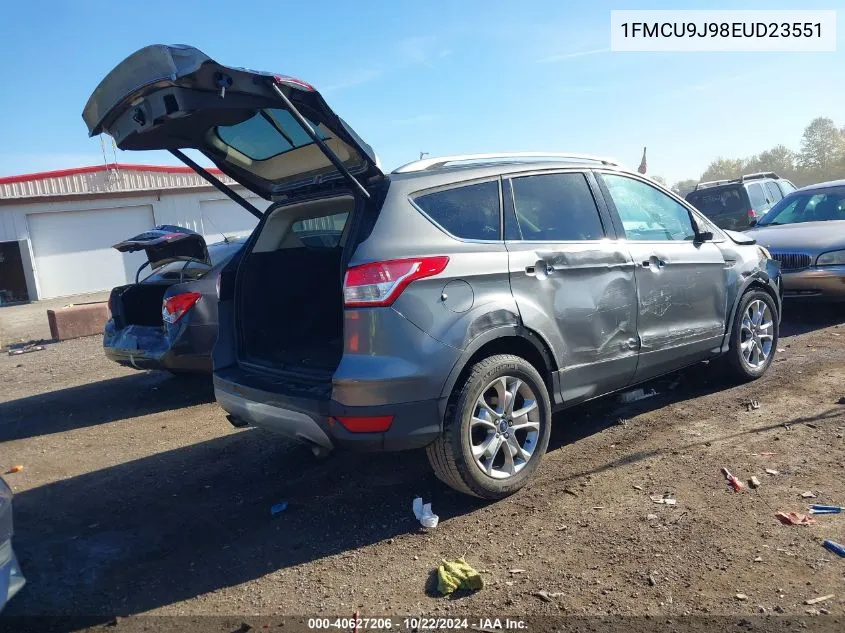 2014 Ford Escape Titanium VIN: 1FMCU9J98EUD23551 Lot: 40627206