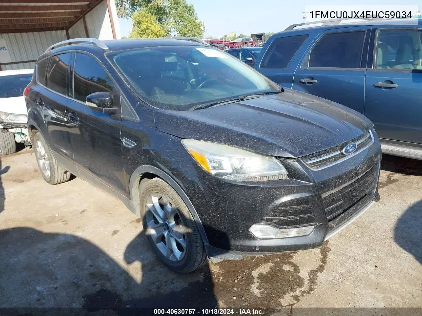 2014 Ford Escape Titanium VIN: 1FMCU0JX4EUC59034 Lot: 40630757