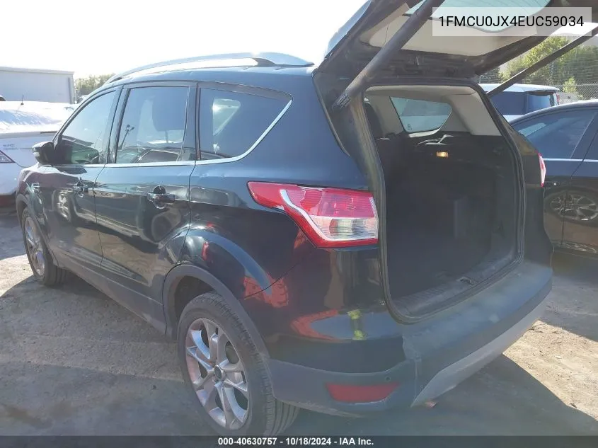 2014 Ford Escape Titanium VIN: 1FMCU0JX4EUC59034 Lot: 40630757