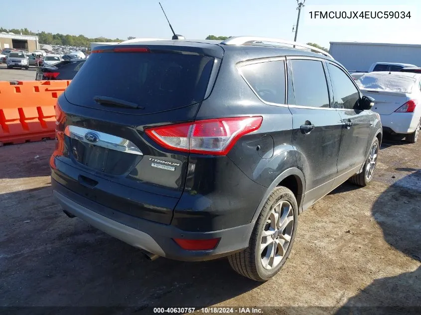 2014 Ford Escape Titanium VIN: 1FMCU0JX4EUC59034 Lot: 40630757