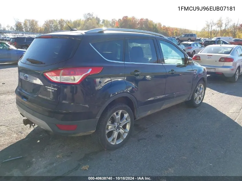 2014 Ford Escape Titanium VIN: 1FMCU9J96EUB07181 Lot: 40638740