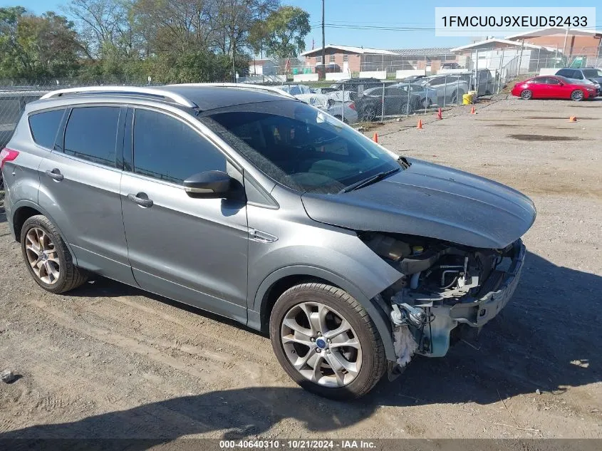 2014 Ford Escape Titanium VIN: 1FMCU0J9XEUD52433 Lot: 40640310