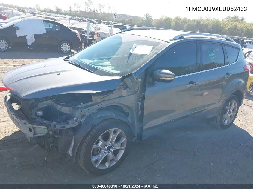 2014 Ford Escape Titanium VIN: 1FMCU0J9XEUD52433 Lot: 40640310