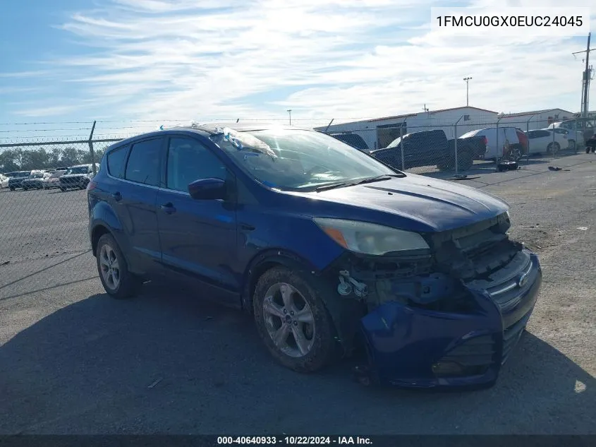 2014 Ford Escape Se VIN: 1FMCU0GX0EUC24045 Lot: 40640933