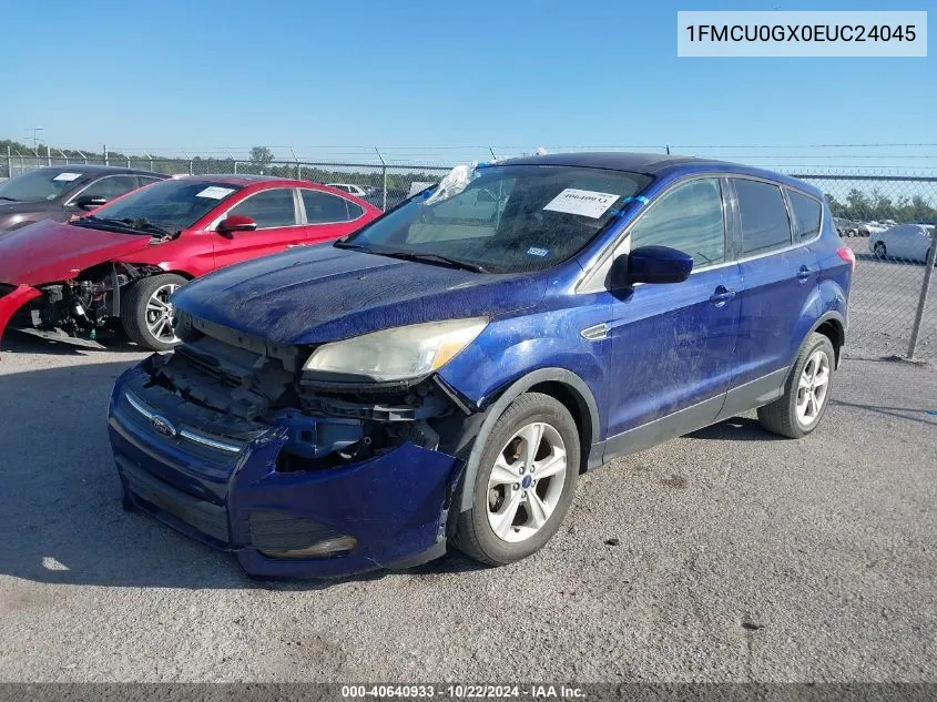 2014 Ford Escape Se VIN: 1FMCU0GX0EUC24045 Lot: 40640933