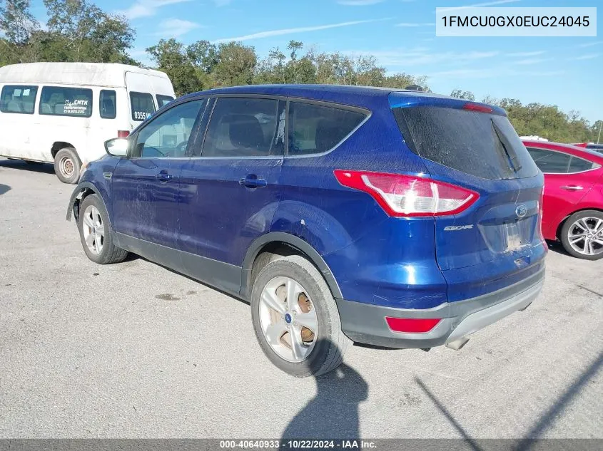 2014 Ford Escape Se VIN: 1FMCU0GX0EUC24045 Lot: 40640933