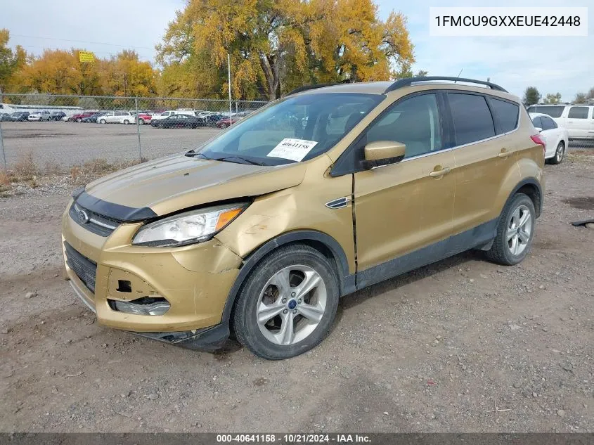 2014 Ford Escape Se VIN: 1FMCU9GXXEUE42448 Lot: 40641158