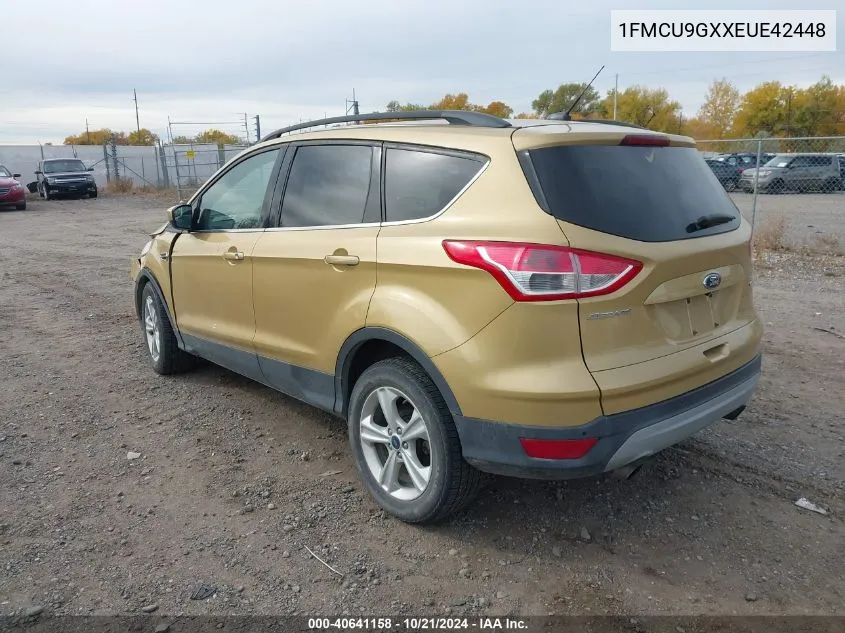 2014 Ford Escape Se VIN: 1FMCU9GXXEUE42448 Lot: 40641158