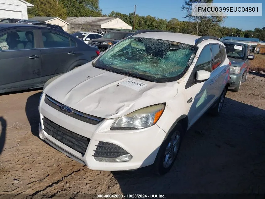 2014 Ford Escape Se VIN: 1FMCU0G99EUC04801 Lot: 40642090