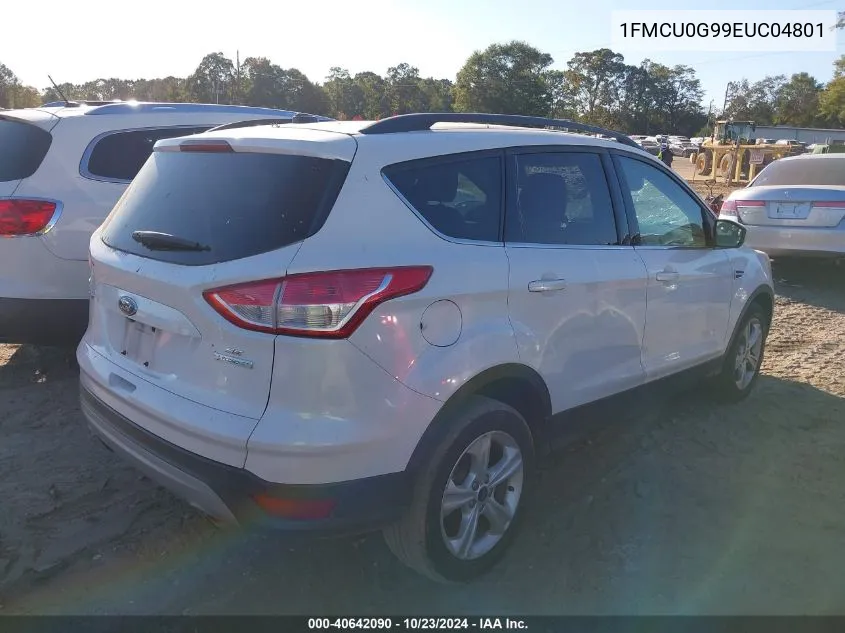 2014 Ford Escape Se VIN: 1FMCU0G99EUC04801 Lot: 40642090