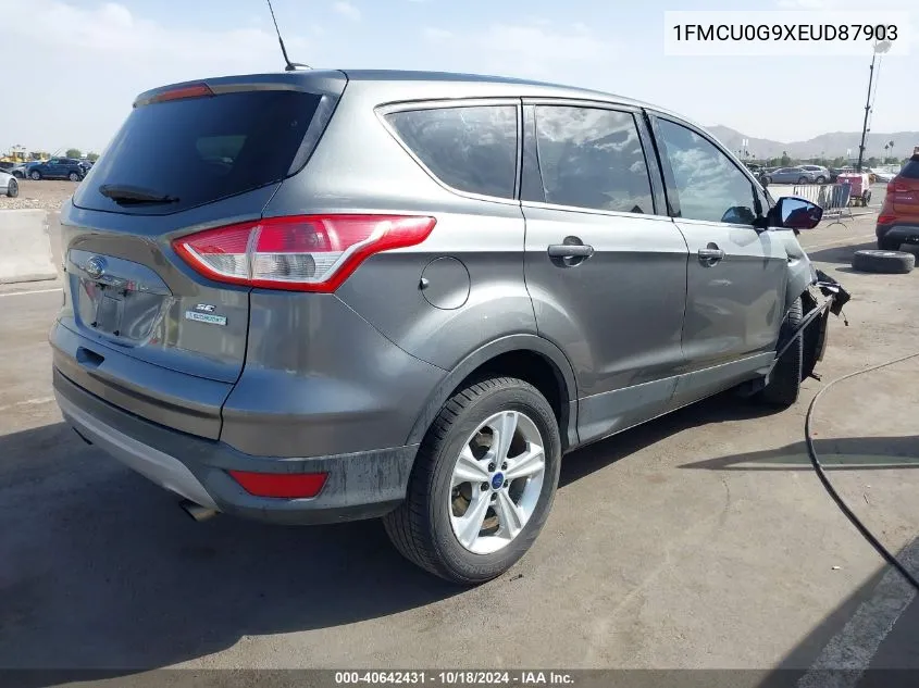 2014 Ford Escape Se VIN: 1FMCU0G9XEUD87903 Lot: 40642431