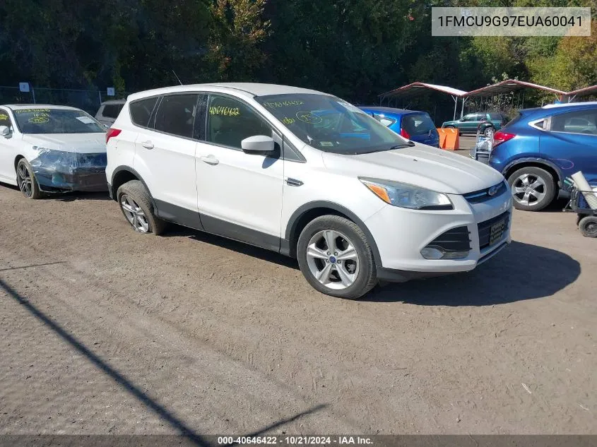 2014 Ford Escape Se VIN: 1FMCU9G97EUA60041 Lot: 40646422