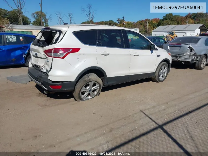 2014 Ford Escape Se VIN: 1FMCU9G97EUA60041 Lot: 40646422