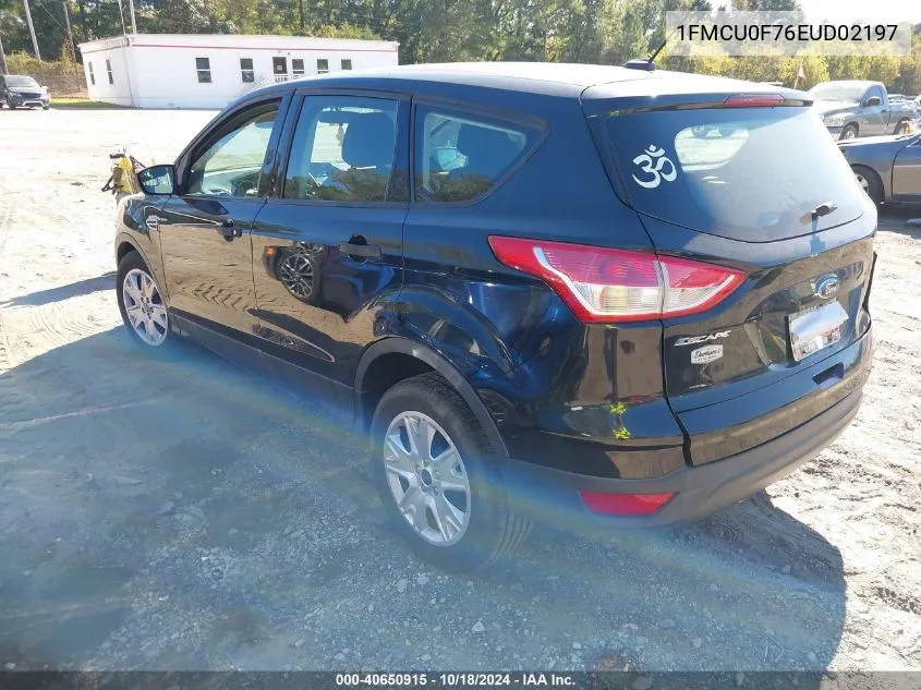 2014 Ford Escape S VIN: 1FMCU0F76EUD02197 Lot: 40650915