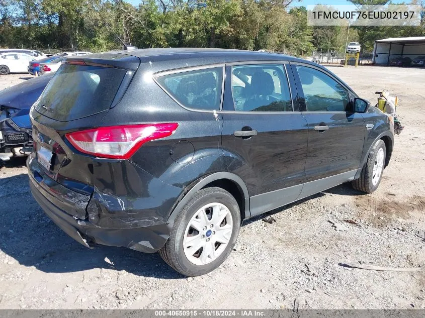 2014 Ford Escape S VIN: 1FMCU0F76EUD02197 Lot: 40650915