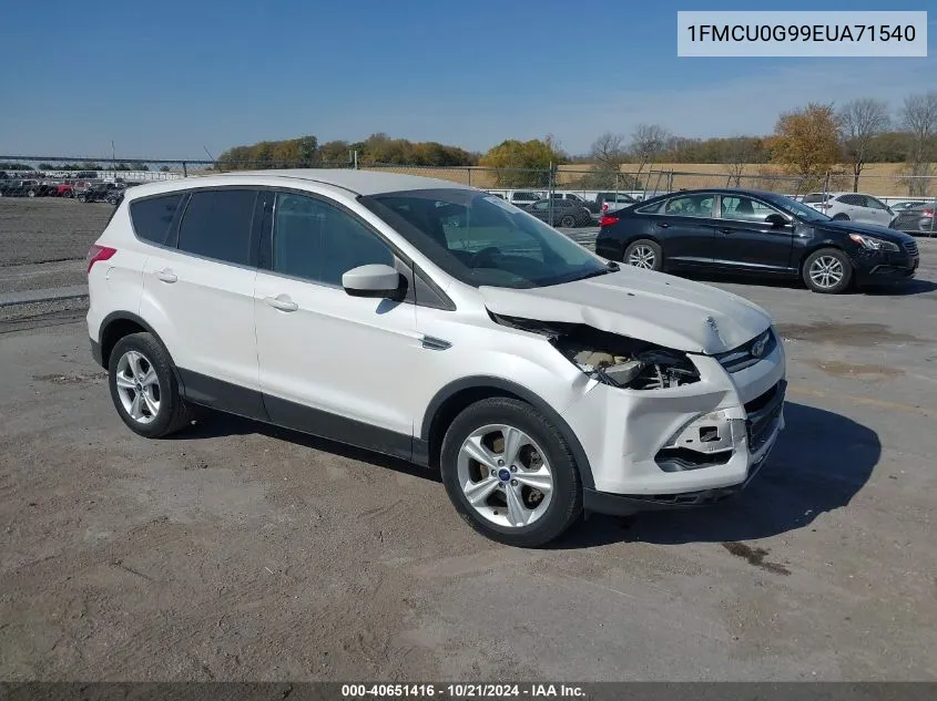 2014 Ford Escape Se VIN: 1FMCU0G99EUA71540 Lot: 40651416