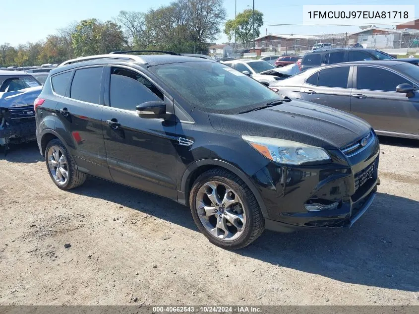 2014 Ford Escape Titanium VIN: 1FMCU0J97EUA81718 Lot: 40662543