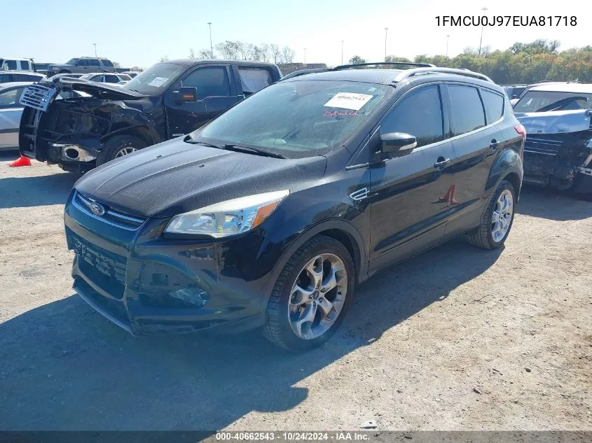 2014 Ford Escape Titanium VIN: 1FMCU0J97EUA81718 Lot: 40662543