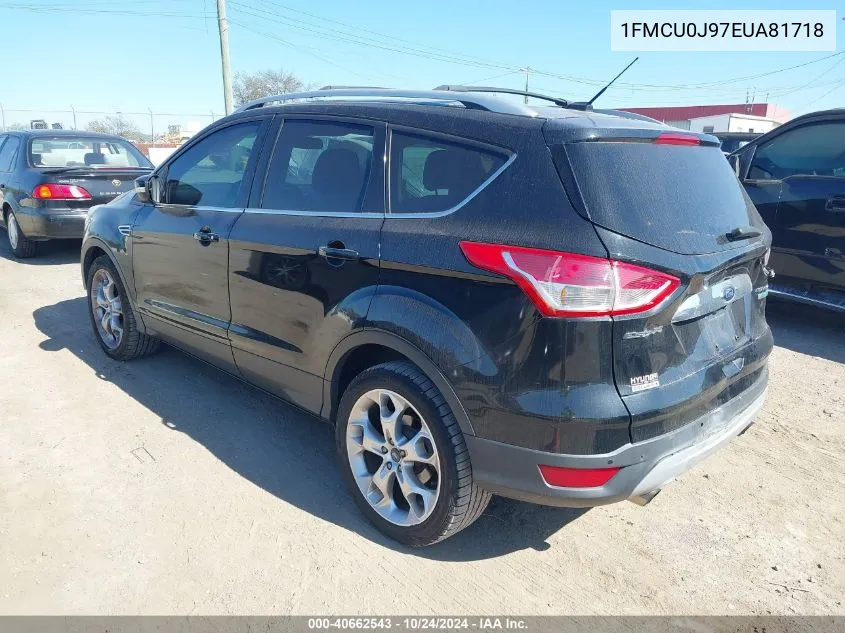 2014 Ford Escape Titanium VIN: 1FMCU0J97EUA81718 Lot: 40662543