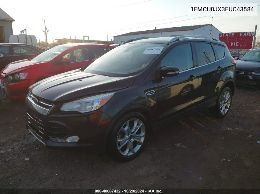 2014 Ford Escape Titanium VIN: 1FMCU0JX3EUC43584 Lot: 40667432