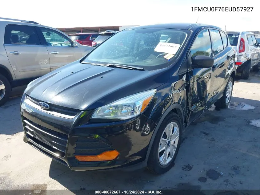 2014 Ford Escape S VIN: 1FMCU0F76EUD57927 Lot: 40672667