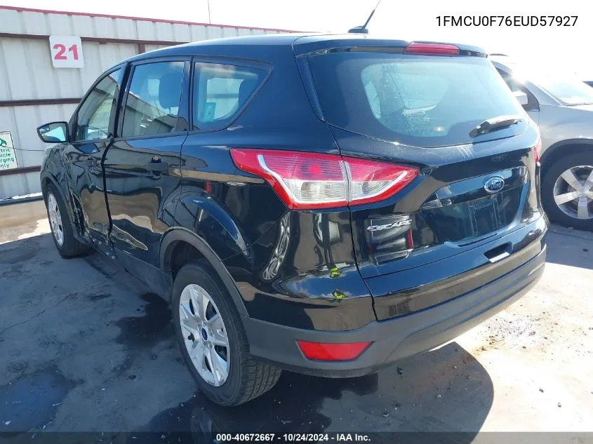 2014 Ford Escape S VIN: 1FMCU0F76EUD57927 Lot: 40672667