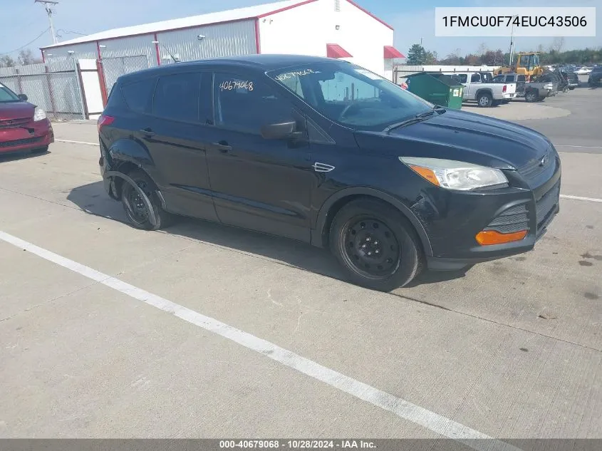 2014 Ford Escape S VIN: 1FMCU0F74EUC43506 Lot: 40679068