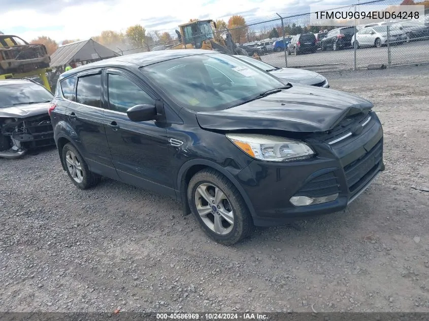 2014 Ford Escape Se VIN: 1FMCU9G94EUD64248 Lot: 40686969