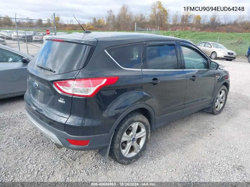 2014 Ford Escape Se VIN: 1FMCU9G94EUD64248 Lot: 40686969