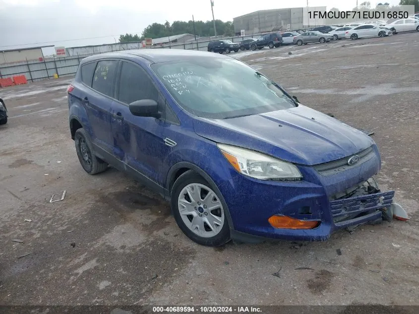 2014 Ford Escape S VIN: 1FMCU0F71EUD16850 Lot: 40689594