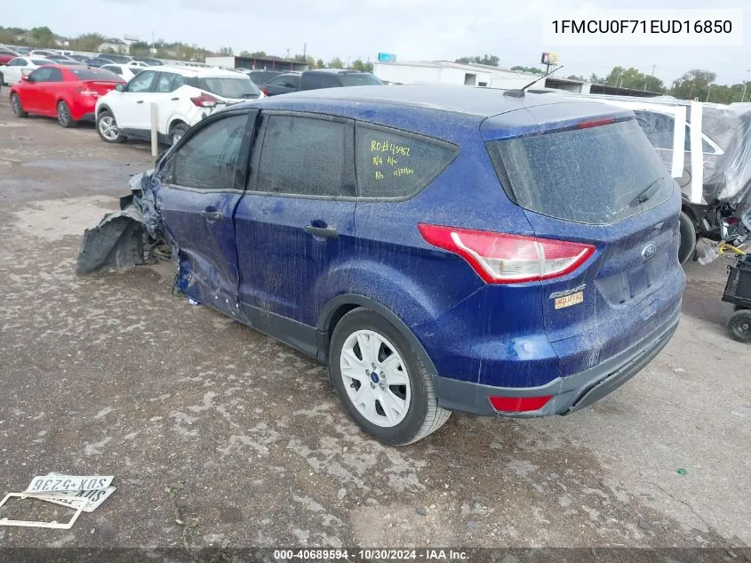 2014 Ford Escape S VIN: 1FMCU0F71EUD16850 Lot: 40689594