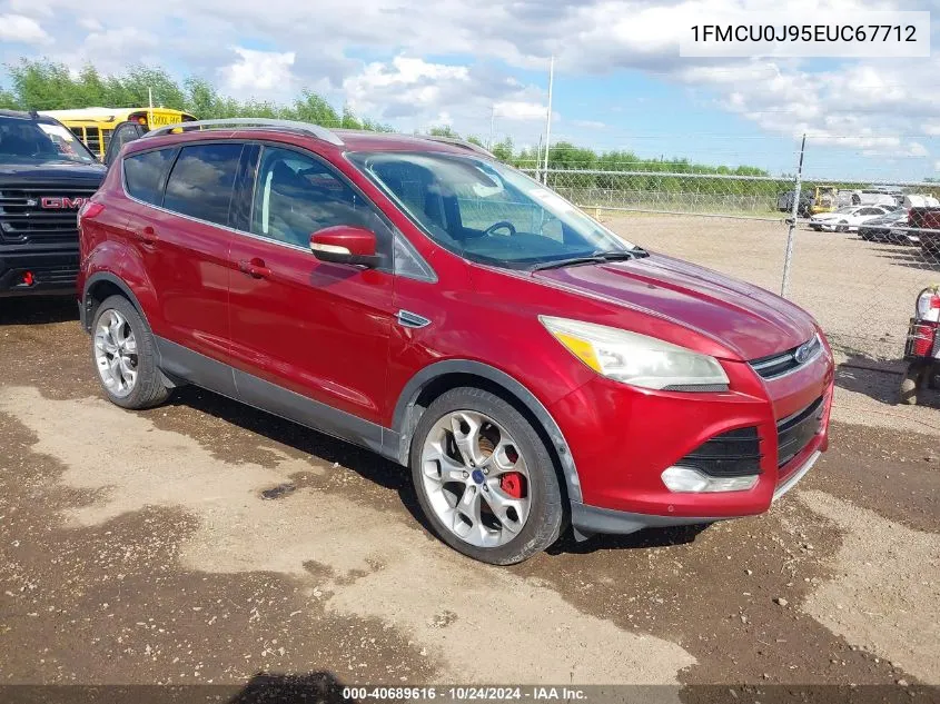 2014 Ford Escape Titanium VIN: 1FMCU0J95EUC67712 Lot: 40689616