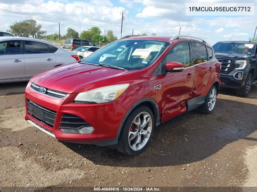 2014 Ford Escape Titanium VIN: 1FMCU0J95EUC67712 Lot: 40689616