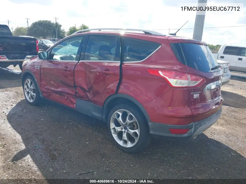 2014 Ford Escape Titanium VIN: 1FMCU0J95EUC67712 Lot: 40689616