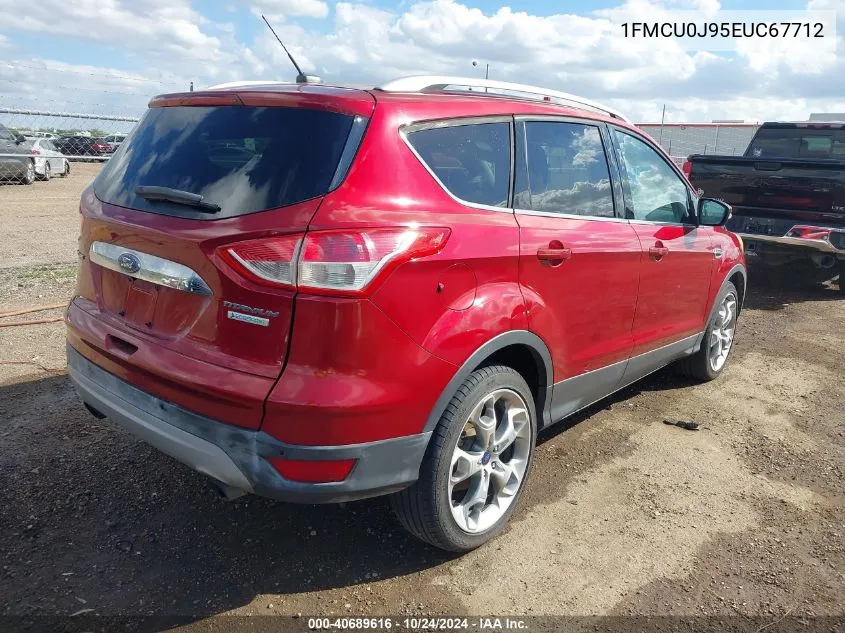 2014 Ford Escape Titanium VIN: 1FMCU0J95EUC67712 Lot: 40689616