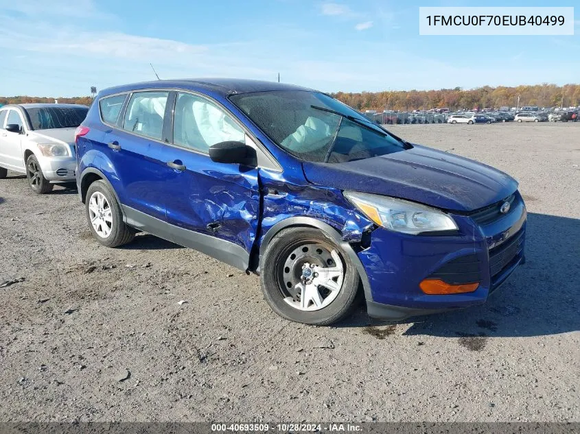 2014 Ford Escape S VIN: 1FMCU0F70EUB40499 Lot: 40693509