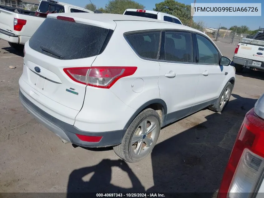 2014 Ford Escape Se VIN: 1FMCU0G99EUA66726 Lot: 40697343