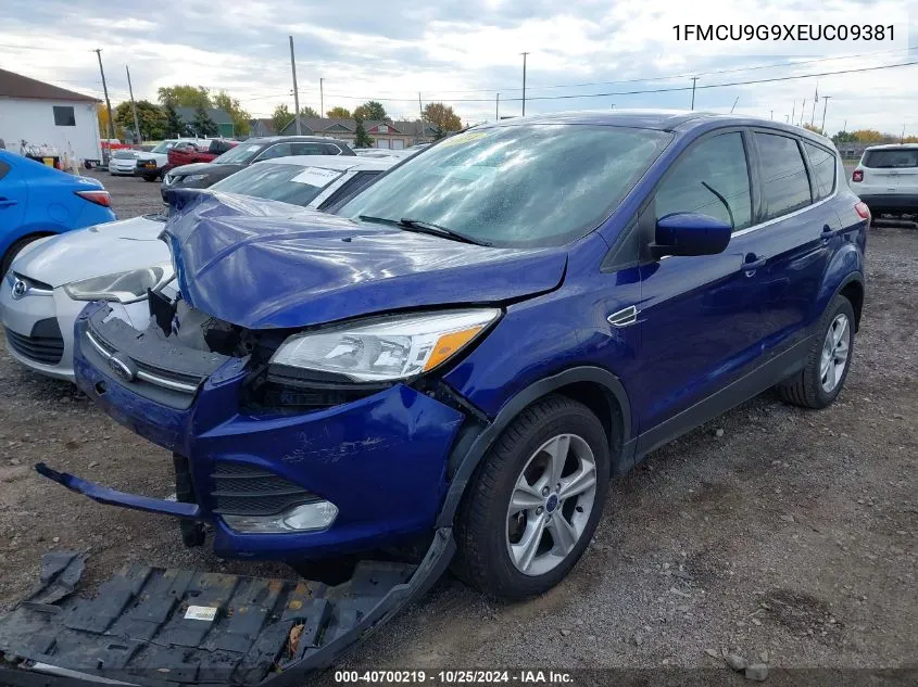 2014 Ford Escape Se VIN: 1FMCU9G9XEUC09381 Lot: 40700219