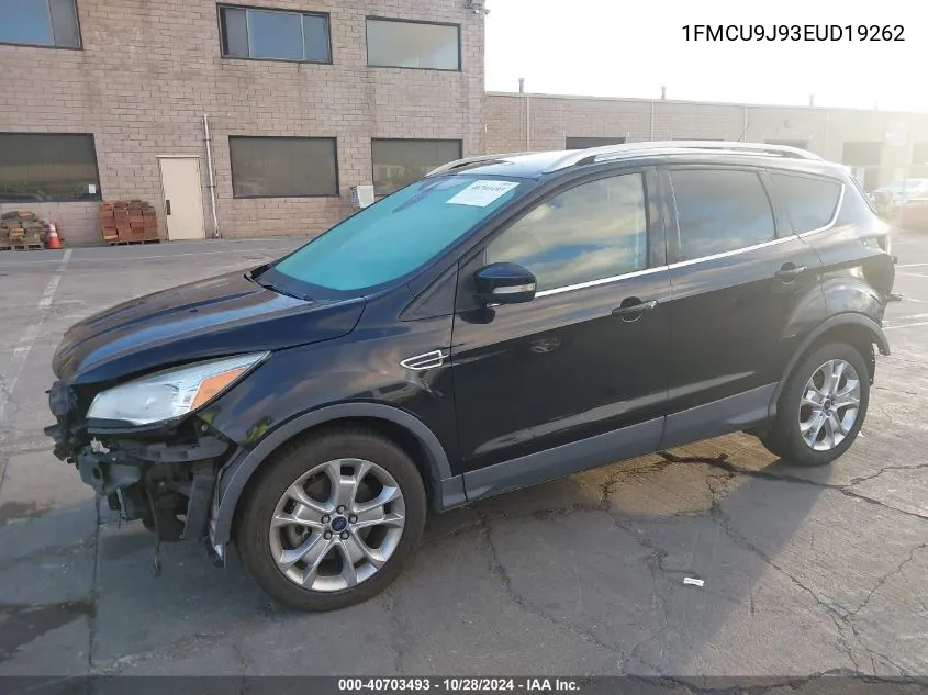 2014 Ford Escape Titanium VIN: 1FMCU9J93EUD19262 Lot: 40703493