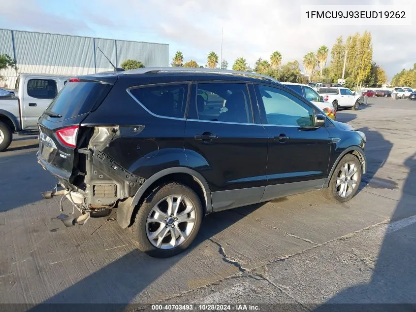 2014 Ford Escape Titanium VIN: 1FMCU9J93EUD19262 Lot: 40703493